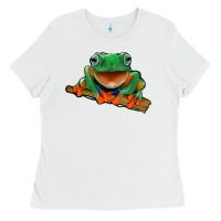 White frog Ladies Tee - Jasminsmagicworld