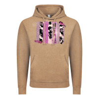 Vintage Coffee Purple Glitter Cowhide Pattern Brushstrokes Vintage Hoodie - Bettercallsaul