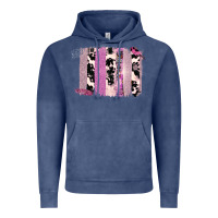 Vintage Denim Purple Glitter Cowhide Pattern Brushstrokes Vintage Hoodie - Bettercallsaul