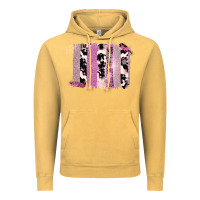 Vintage Mustard Purple Glitter Cowhide Pattern Brushstrokes Vintage Hoodie - Bettercallsaul