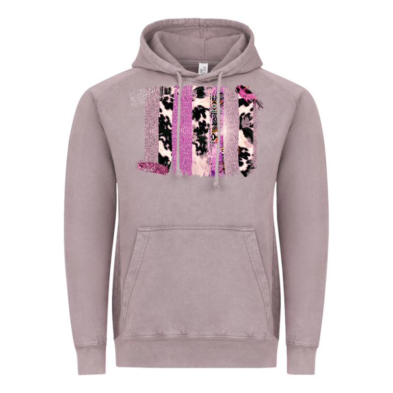 Purple Glitter Cowhide Pattern Brushstrokes Vintage Hoodie by Bettercallsaul | Teevron