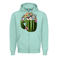 Day Of The Dead Mexican Cactus Zipper Hoodie | Teevron