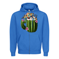 True Royal Day Of The Dead Mexican Cactus Zipper Hoodie - FaDigitalArtStudio