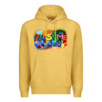 Antique Gold Au-some dad Autism Premium Hoodie - FaDigitalArtStudio