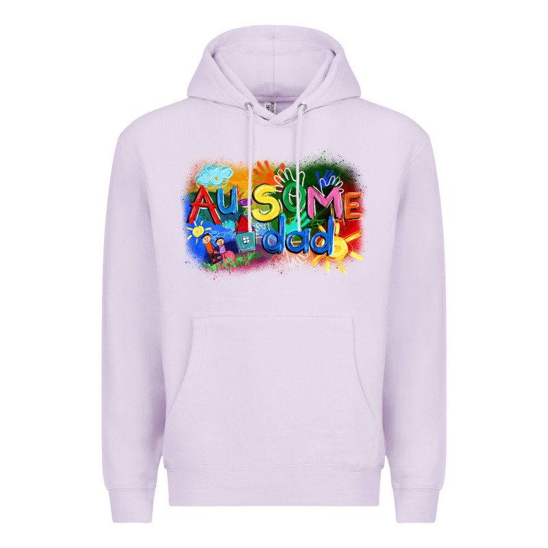 Au-some Dad Autism Premium Hoodie by FaDigitalArtStudio | Teevron