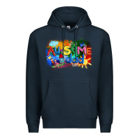 Navy Au-some dad Autism Premium Hoodie - FaDigitalArtStudio