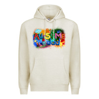 Oatmeal Heather Au-some dad Autism Premium Hoodie - FaDigitalArtStudio