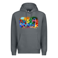 Rock Au-some dad Autism Premium Hoodie - FaDigitalArtStudio