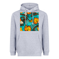 Heather Grey autumn leaves seamless pattern Heavyweight Hoodie - BundleAndBundleShop