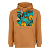 Meerkat autumn leaves seamless pattern Heavyweight Hoodie - BundleAndBundleShop