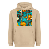 Mushroom autumn leaves seamless pattern Heavyweight Hoodie - BundleAndBundleShop