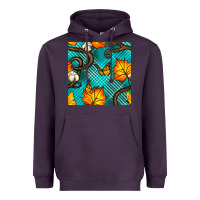 Plum autumn leaves seamless pattern Heavyweight Hoodie - BundleAndBundleShop