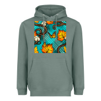 Sage autumn leaves seamless pattern Heavyweight Hoodie - BundleAndBundleShop