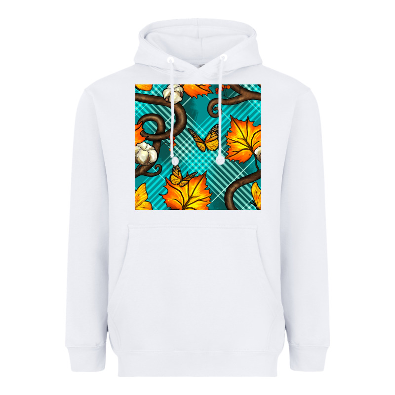 Autumn Leaves Seamless Pattern Heavyweight Hoodie by BundleAndBundleShop | Teevron