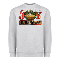 Heather Grey joy to the world Heavyweight Sweatshirt - CowGirlArtShop
