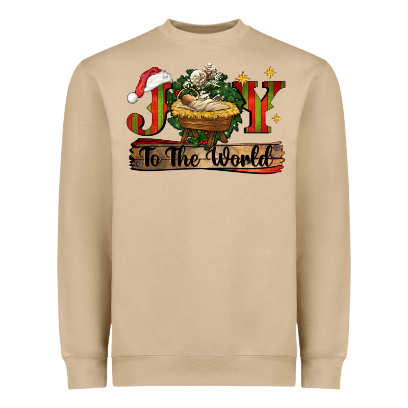 Joy To The World Heavyweight Sweatshirt by CowGirlArtShop | Teevron