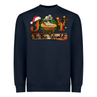 Navy joy to the world Heavyweight Sweatshirt - CowGirlArtShop