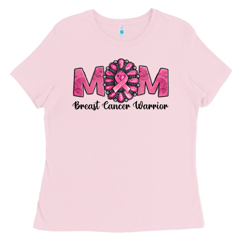 Breast Cancer Warrior Mom Ladies Tee by NancyCooperArtShop | Teevron