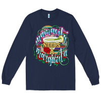 Navy Mamacita needs a margarita Long Sleeve Tee - NancyCooperArtShop