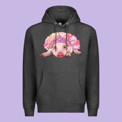 Balerina Baby Pig With Tutu Premium Hoodie Designed By Ranaportraitstore