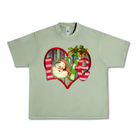 Oil Green Love Christmas Santa Urban Heavy Tee - Bettercallsaul