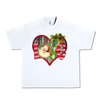 White Love Christmas Santa Urban Heavy Tee - Bettercallsaul
