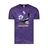 Cloud Purple Colorado Lark Mountain Bunting Bird Vintage Tee - Bettercallsaul