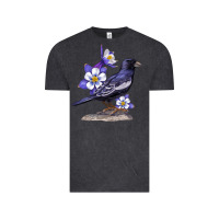 Vintage Black Colorado Lark Mountain Bunting Bird Vintage Tee - Bettercallsaul