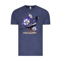 Vintage Denim Colorado Lark Mountain Bunting Bird Vintage Tee - Bettercallsaul