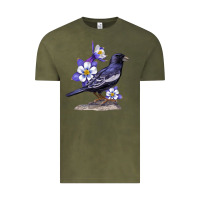Vintage Olive Colorado Lark Mountain Bunting Bird Vintage Tee - Bettercallsaul