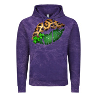 Cloud Purple St. Patricks Day Leopard Lips Vintage Hoodie - Bettercallsaul