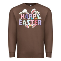 Chestnut happy easter Premium Sweatshirt - LillyAllenDesigns