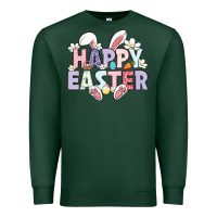 Sports Green happy easter Premium Sweatshirt - LillyAllenDesigns