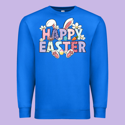 Happy Easter Premium Sweatshirt Designed By Lillyallendesigns