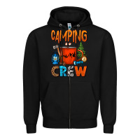 Black camping crew camper coffee mug Zipper Hoodie - FaDigitalArtStudio