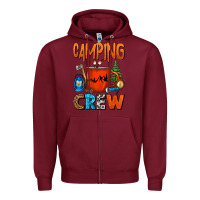 Burgundy camping crew camper coffee mug Zipper Hoodie - FaDigitalArtStudio