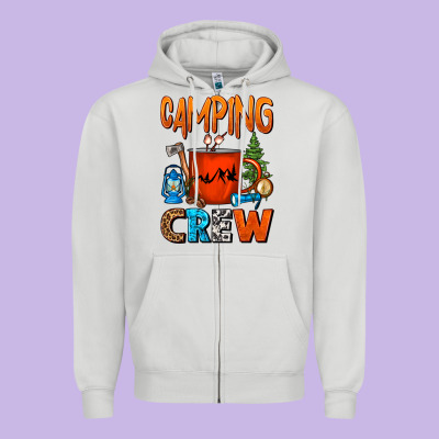Camping Crew Camper Coffee Mug Zipper Hoodie Designed By Fadigitalartstudio