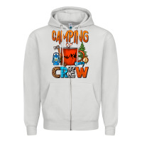 Dove Grey camping crew camper coffee mug Zipper Hoodie - FaDigitalArtStudio
