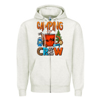 Oatmeal Heather camping crew camper coffee mug Zipper Hoodie - FaDigitalArtStudio