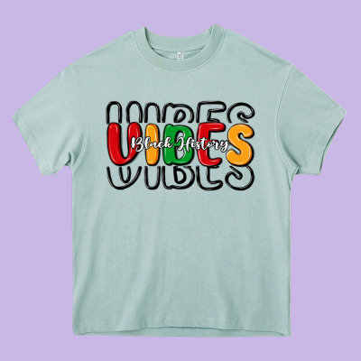 Black History Vibes Heavy Core Tee Designed By Maliassmallbusiness