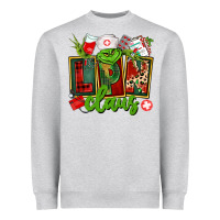 Heather Grey lpn licensed practical claus Heavyweight Sweatshirt - CowGirlArtShop