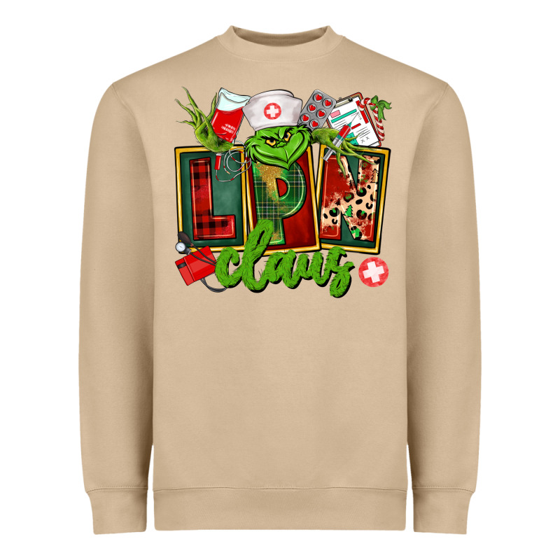 Lpn Licensed Practical Claus Heavyweight Sweatshirt by CowGirlArtShop | Teevron