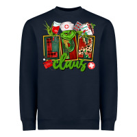 Navy lpn licensed practical claus Heavyweight Sweatshirt - CowGirlArtShop
