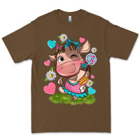 Cacao little cute cow Premium Tee - NancyCooperArtShop