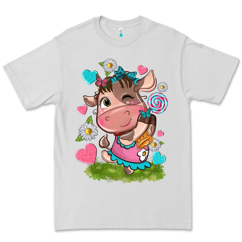 Little Cute Cow Premium Tee by NancyCooperArtShop | Teevron