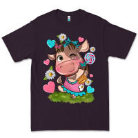 Plum little cute cow Premium Tee - NancyCooperArtShop