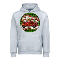 Heather Grey christmas gnomes truck Urban Hoodie - Artiststas