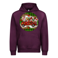 Mauve Wine christmas gnomes truck Urban Hoodie - Artiststas