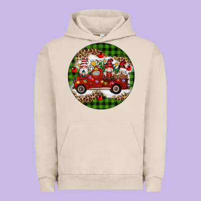 Christmas Gnomes Truck Urban Hoodie Designed By Artiststas