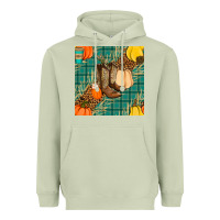 Matcha fall boot seamless pattern Heavyweight Hoodie - BundleAndBundleShop